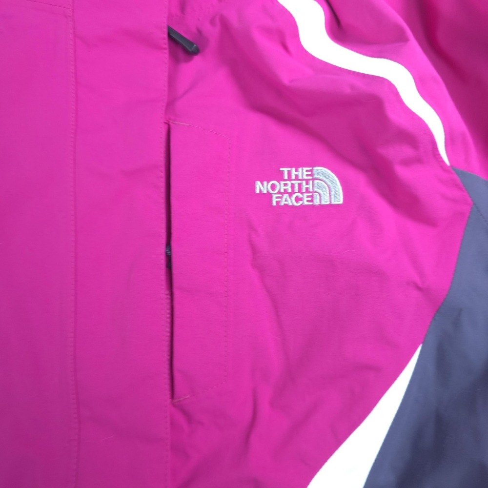 The North Face Jacket Womens Small Pink Gray Hooded Ski Waterproof Colorblock - Picture 4 of 13